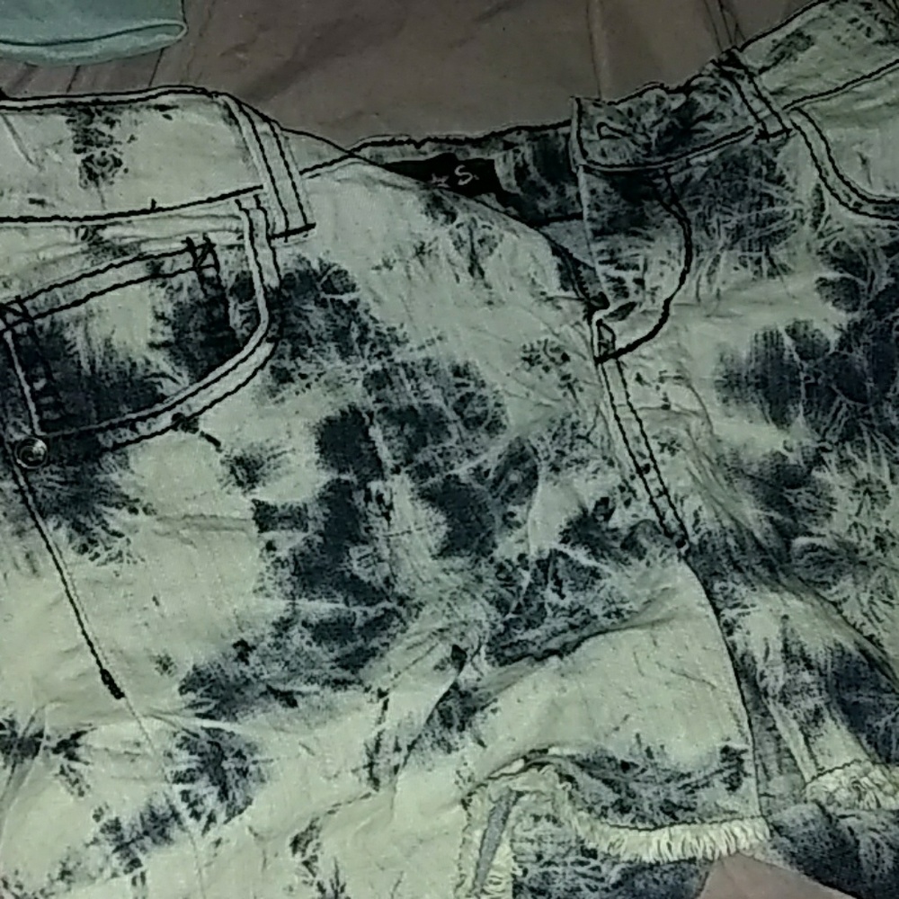 Blue jean shorts
